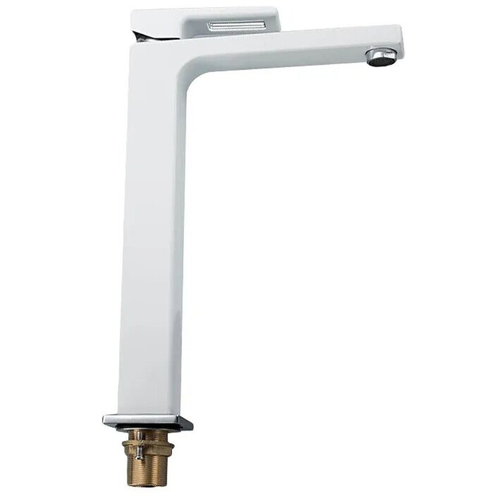 Gappo G1017-2 смеситель для раковины высокий, белый/хром