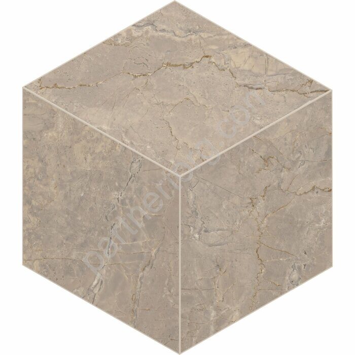 Bernini Cube Beige BR02 бежевый неполированный керамогранит 29х25см Estima Мозаика