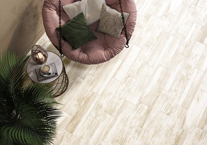 Shabby Crema New Trend керамогранит кремовый матовый 15х60см