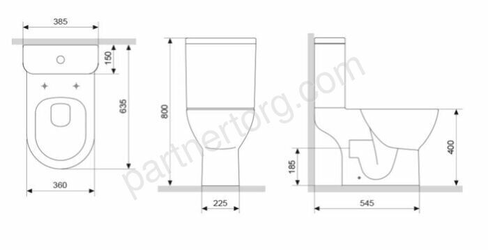 Унитаз-компакт безободковый 468600SC Palace Grand с сиденьем микролифт