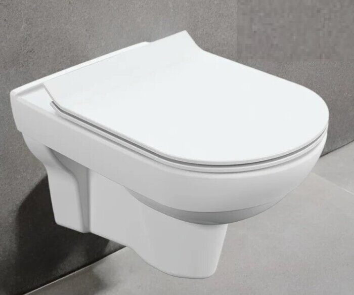CITY Clean On унитаз подвесной безободковый с плоским быстросъемным сидением, с микролифтом