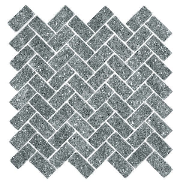 Genesis Silver Mosaico Cross натуральная мозаичная плитка серая Italon 31,5x29,7см