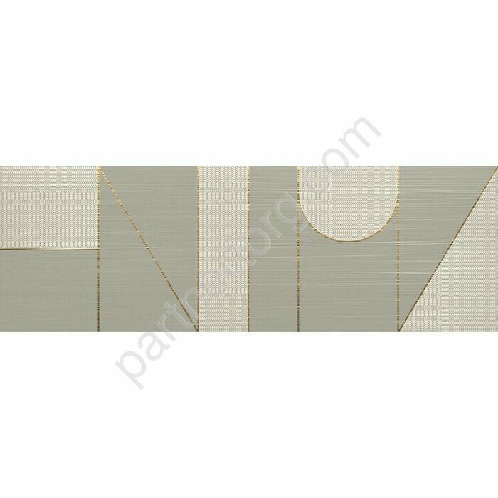 Element Silk матовая декоративная вставка серая Italon 25x75см