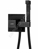 Jacob Gappo G7207-60 смеситель с гигиеническим душем черный с термостатом