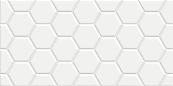 Edelweiss Hexagon White New Trend настенная плитка белая матовая соты 30х60 см