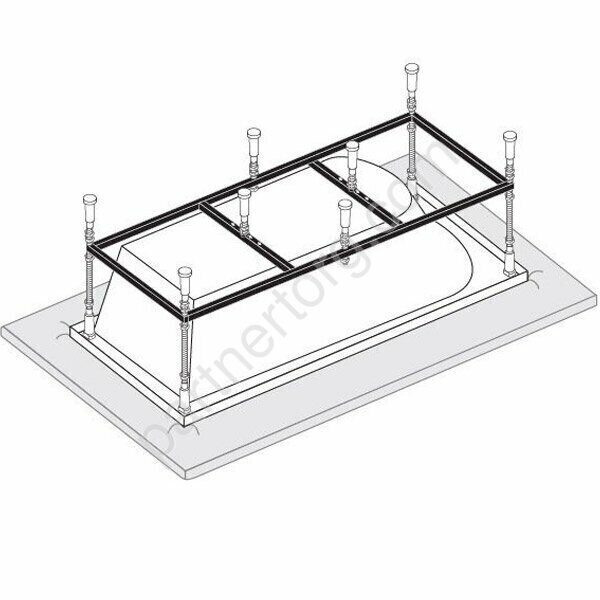 Каркас усиленный с ножками S4 универсальный для ванн 170х70см  VagnerPlast