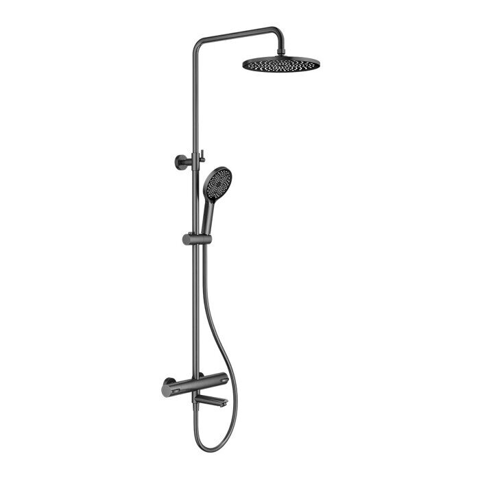 S223.26.09 Душевая система с термостатом, графит
