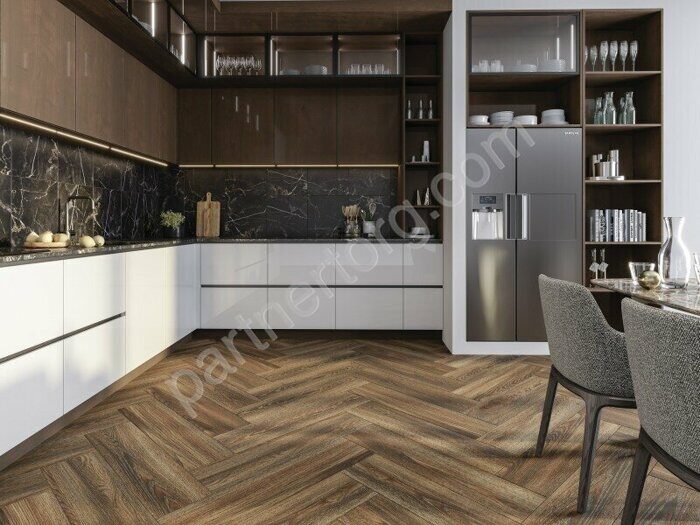 Wood Concept Prime А15993 керамогранит темно-коричневый матовый рельеф рект 22х90см Cersanit