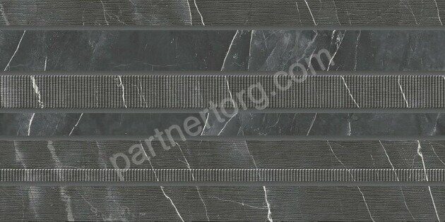 Hygge Grey Mix настенная плитка графитовая полуматовая sugar-эффект декофон 31х63см Azori