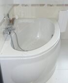 Лира асимметричная акриловая ванна Riho 170х110см