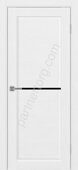 Сицилия 712.12 межкомнатная дверь белый лед лакобель черное