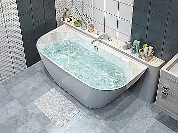 Палермо 168х80см ванна каменно-композитная белый