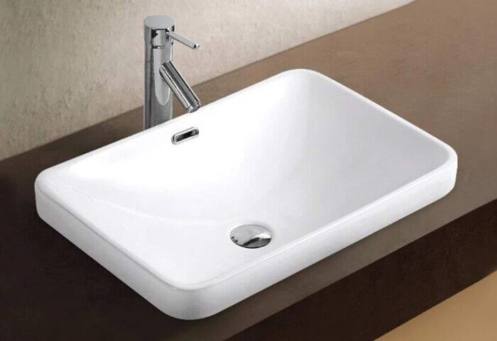 Velvex 78441 раковина накладная на столешницу 58х39х18 см