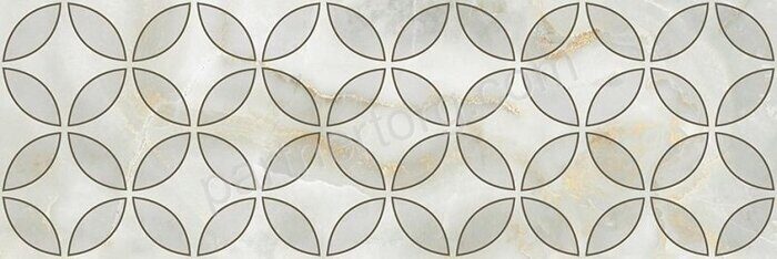 Select Oxy серый полированный керамический декор 20x60см Laparet OS\B150\60129