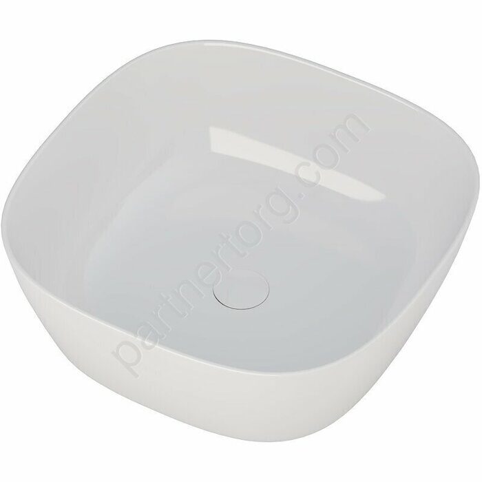 Trend-1 раковина накладная 400х400х140 без отверстия под смеситель белая