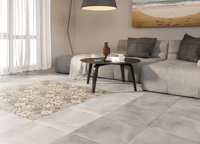 Loft LO4R092 керамогранит серый матовый рельеф 42х42см Cersanit