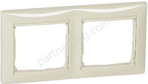 Рамка 2 поста для серии Valena Legrand Classic в цвете слоновая кость