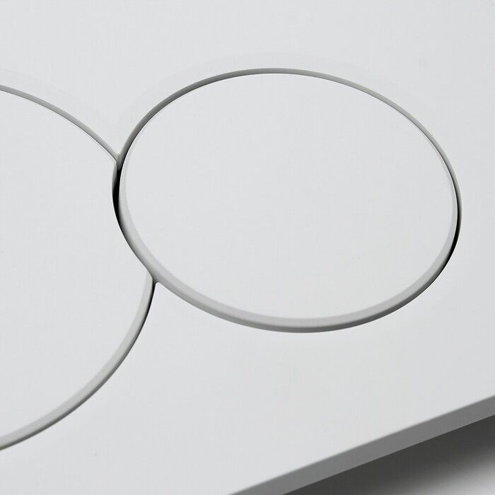 Клавиша смывная для инсталляции, матовый белый, круг, тонкая Beta CS10MWT