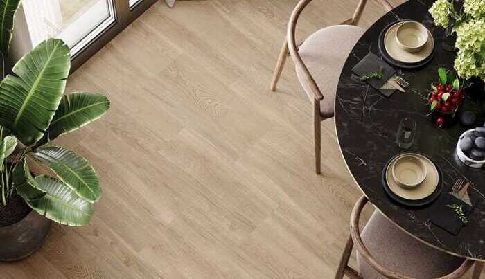 Walnut Chevron Dark Delacora керамогранит коричневый матовый под дерево 120х60см