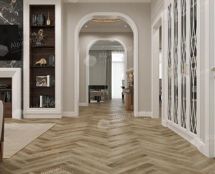 Дуб Целата Parquet LVT клеевая плитка ПВХ Alpine Floor ECO 16-35