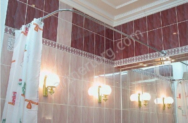 Карниз прямоугольный 120х70см для шторки над поддоном 1 Марка