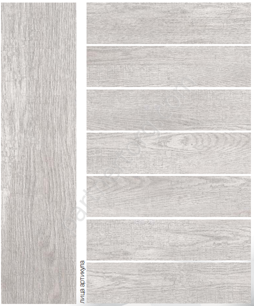 Augusto светло-серый матовый керамогранит 14,7x59,4см Laparet