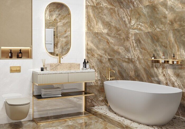 Columbia Sand LCM керамогранит коричневый глянцевый 120х60см