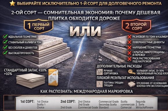 второй сорт плитка 0