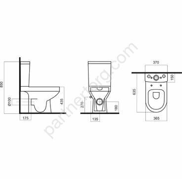 C50A8600SC Inspire V2.0 унитаз-компакт FlashClean с сиденьем микролифт