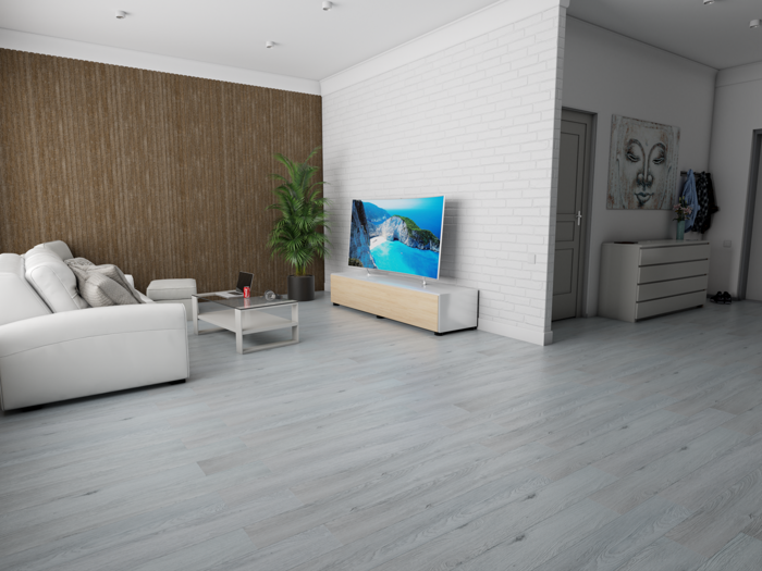 Ясень Эдмонтон 45-127 ATC виниловый ламинат 1220 х 180 х 4,0 мм Art Tile Click