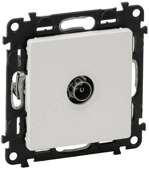 Legrand Valena Life розетка ТВ "звезда" 0-2400МГц, с лицевой панелью, цвет слоновая кость