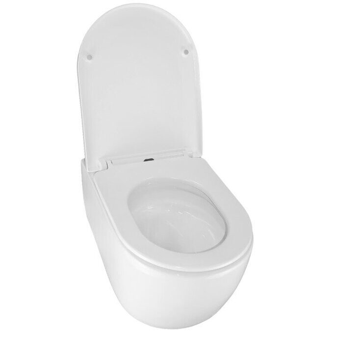 Azario Nemi AZ-1293WH унитаз подвесной безободковый Торнадо с сидением