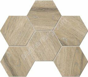 Daintree Hexagon Rusty Beige DA02 бежевый неполированный керамогранит 29х25см Estima Мозаика