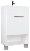July 50Н тумба 1д. с раковиной напольная белая
