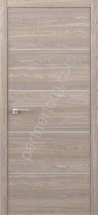 M STATUS дверь межкомнатная с алюминиевой кромкой Арт-Шпон дуб карамельный глухое полотно