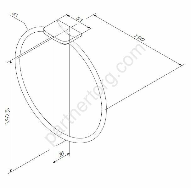 Кольцо для полотенец, хром A50A34400 Inspire 2.0
