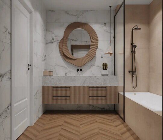 Segreto 1011-6 замковый кварц-виниловый SPC ламинат Art Chevron Alpine Floor