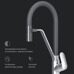 Смеситель для кухни высокий, хром с черным гибким изливом F8007802 Like AM.PM