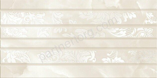 Latila Struttura настенная плитка бежевая глянцевая декофон 31х63см Azori