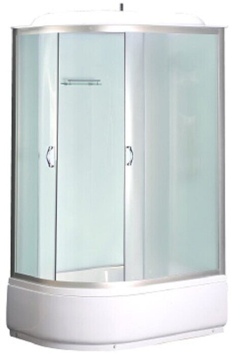 Loranto CS-66120R F 120*80*215 душевая кабина, поддон 40см, матовое стекло, стенки белые