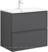 Арт 75 тумба ясень графит для ванной комнаты Aquanet