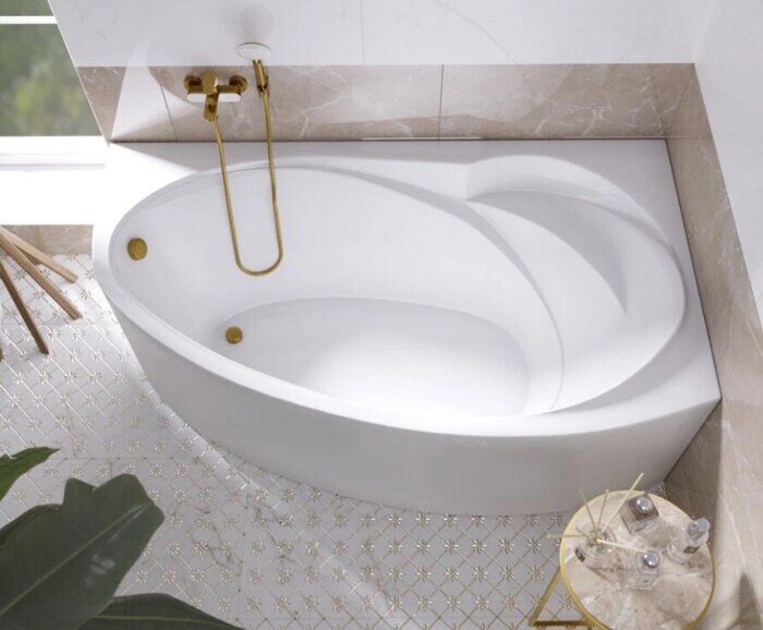 Julianna MG 150х90см ванна акриловая асимметричная MarkaOne, правая