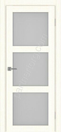 Турин 530.222 межкомнатная дверь ясень светлый со стеклом мателюкс