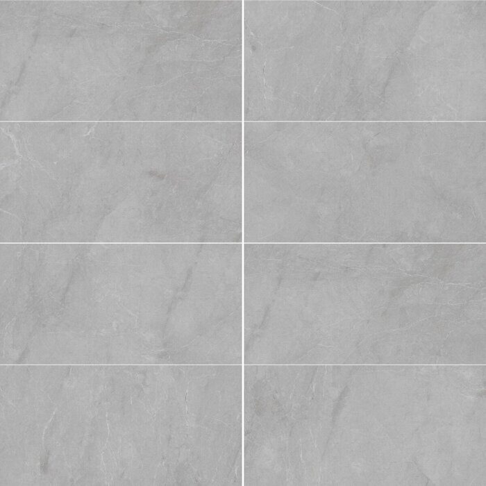 Barcelona Light Grey Matt Slim 5мм керамогранит серый матовый карвинг 60х120 см