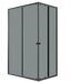 Niagara Eco NG-1012-14QT душевое ограждение раздвижное 120х80см, стекло тонированное, профиль черный