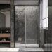 Veconi PTD30-B-120-01-C4 душевая дверь раздвижная 119х200 см, профиль черный