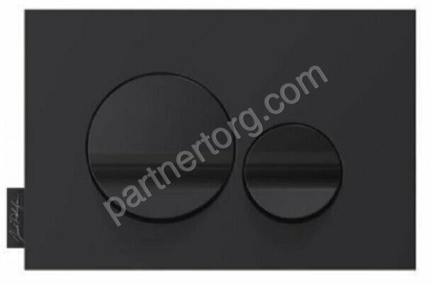 Клавиша смыва Jacob Delafon  матовый черный и глянцевый черный E20859-7-BMT