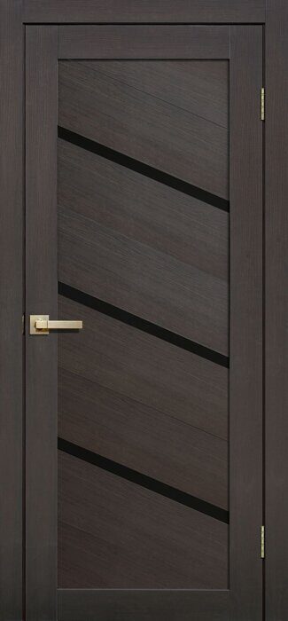 L05 Lite FlyDoors дверь межкомнатная венге черное стекло