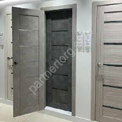 Master Foil Loft межкомнатная дверь Бетон темно-серый со стеклом Графит серое