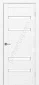 Турин 561.12 межкомнатная дверь белый снежный со стеклом лакобель белое